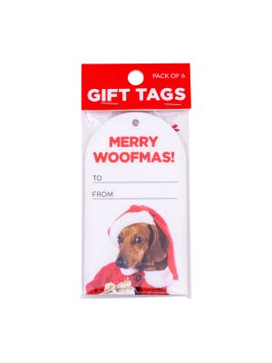 Christmas Woofmas Set Of 6 Gift Tags