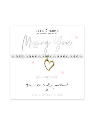 Life Charms Just Because Missing You Bracelet