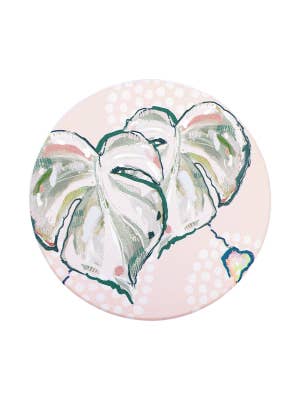 Love, Vera Monstera Ceramic Coaster