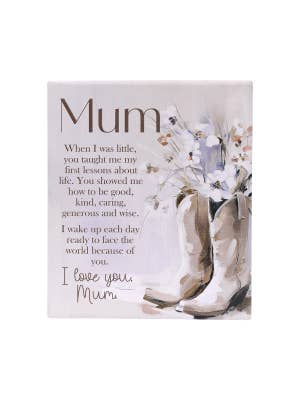 Saddle & Bloom Mum Verse