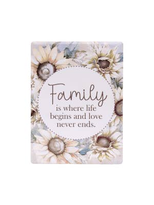 Saddle & Bloom Family Ceramic Magnet