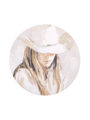 Saddle & Bloom Cowgirl Ceramic Coaster