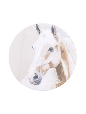 Saddle & Bloom Horse Ceramic Coaster
