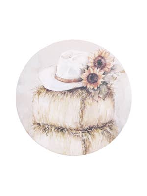 Saddle & Bloom Hay Stack Ceramic Coaster
