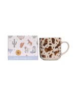 Saddle & Bloom Cow Mug