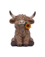 Saddle & Bloom Sunflower Highland Cow