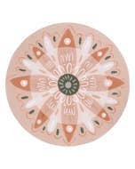 Amber Garden Bloom Ceramic Coaster