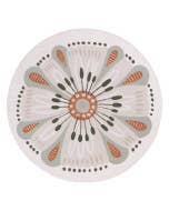 Amber Garden Open Bloom Ceramic Coaster