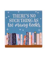 Forever Booked Too Many Ceramic Coaster