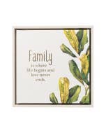 Greenhouse Family Framed Canvas 34x34