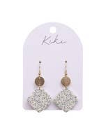 KiKi Green Speckled Drops Earrings
