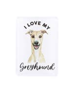 Pet Lovers Greyhound Acrylic Magnet