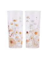 Rustic Meadow Set of 2 Hi-Ball Glasses