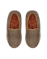 SnuggUps Men's Moccasin Brown Plaid