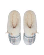 SnuggUps Women's Slide Cream Plaid