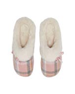 SnuggUps Women's Slide Pink Plaid