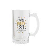 Sip Celebration 21st Beer Glass