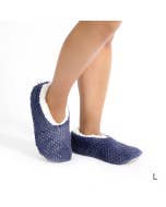 SnuggUps Women's Metallic Navy Large